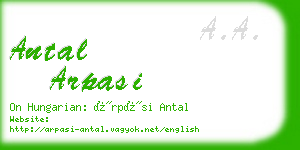 antal arpasi business card